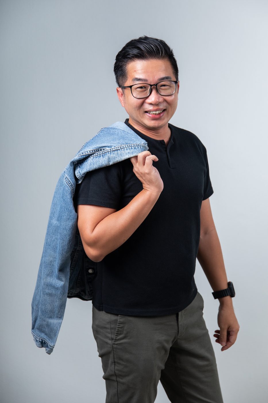 Corporate headshot Singapore — personal branding portrait at The Portrait Room studio
